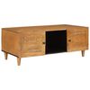 vidaXL Sofabord Lys Brun 100 x 54 x 40 cm Massivt mangotr&aelig;
