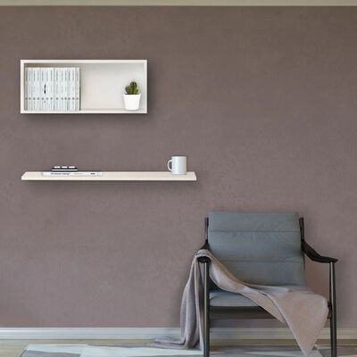 Homemania væghyldesæt Felicita 45x18x30 cm hvid