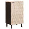 vidaXL Sideboard Hvid Vask Finish 40 x 33 x 75 cm Massivt mangotr&aelig;