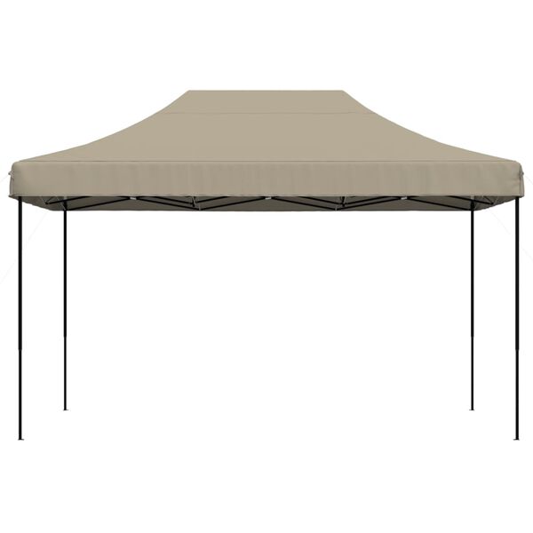 vidaXL foldbart pop up-festtelt 440x292x315 cm gråbrun