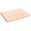 vidaXL bordplade til badev&aelig;relse 40x30x2 cm massivt tr&aelig; ubehandlet