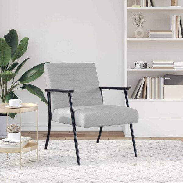 vidaXL l&aelig;nestol Skygr&aring; 59 x 75 x 78 cm Stof