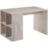 FMD skrivebord med sidehylder 117 x 73 x 75 cm sand-egetr&aelig;sfarve