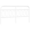 vidaXL udskiftningsgavl 160 cm metal hvid
