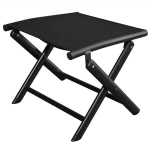 vidaXL foldbar fodskammel aluminium og textilene sort