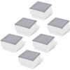 vidaXL nedgravningsspots 6 stk. 100x100x68 mm
