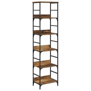 vidaXL Bogreol 5 niveauer 50 x 33 x 188,5 cm Konstrueret tr&aelig;