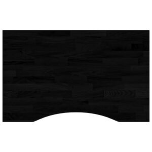 vidaXL bordplade 80x50x2,5 cm massivt egetr&aelig; rektangul&aelig;r m&oslash;rkebrun