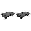 vidaXL m&oslash;belhunde 2 stk. 300 kg polypropylen sort