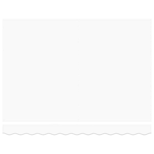 vidaXL Utr&aelig;kkelig Markise Hvid 350 x 250 cm Stof og Metal