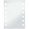 vidaXL LED-v&aelig;gspejl til badev&aelig;relset 60x80 cm