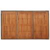 vidaXL havebord med træplade 150x90x75 cm polyrattan grå