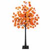 vidaXL LED-l&oslash;nnetr&aelig; Brun 120 cm Plastik 48 LED'er