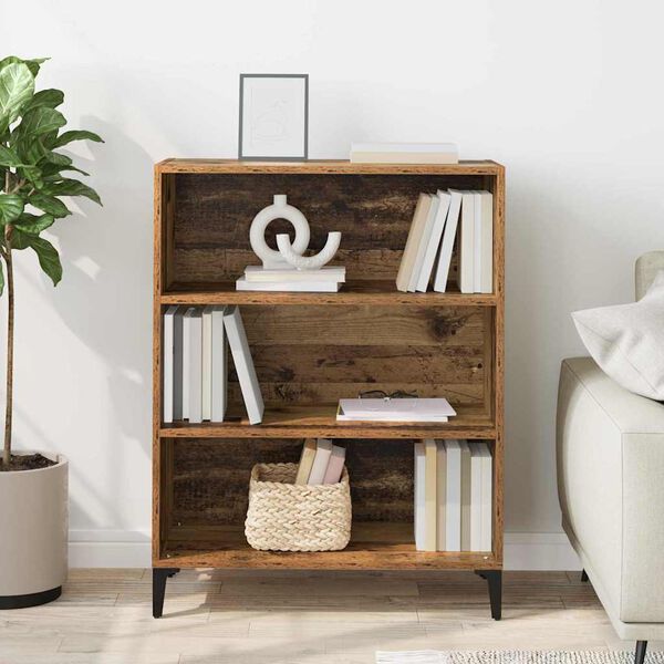 vidaXL Sideboard Gammelt tr&aelig; 69,5 x 32,5 x 90 cm Konstrueret tr&aelig;