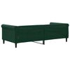 vidaXL daybed 90x200 cm velour m&oslash;rkegr&oslash;n