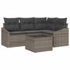 vidaXL Havesofa S&aelig;t 5 stk. Lysegr&aring; polyrattan