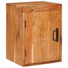 vidaXL Sengebord Brun 35 x 33 x 48 cm Massivt tr&aelig; akacie