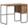 vidaXL Skrivebord med opbevaring Egetr&aelig; 100 x 50 x 75 cm
