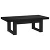 vidaXL Sofabord NOAIN Sort 119 x 60 x 40 cm Massivt fyrretr&aelig;