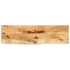 vidaXL bordplade 100x40x2,5 cm naturlig kant massivt ru mangotr&aelig;