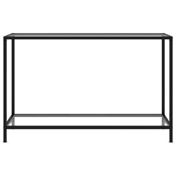 vidaXL konsolbord 120x35x75 cm hærdet glas transparent