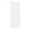 vidaXL Skyded&oslash;r 93 x 211 cm Konstrueret tr&aelig; Hvid