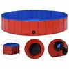 vidaXL foldbart hundebassin 160 x 30 cm PVC r&oslash;d
