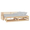 vidaXL daybed med udtr&aelig;k 2x(90x200) cm massivt fyrretr&aelig;