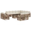 vidaXL Havesofa S&aelig;t 13 stk. Beige og cremehvid polyrattan