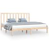 vidaXL sengeramme 200x200 cm massivt fyrretr&aelig;