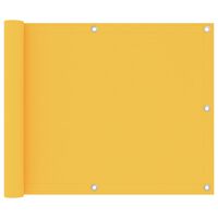 vidaXL altanafskærmning 75x300 cm oxfordstof gul
