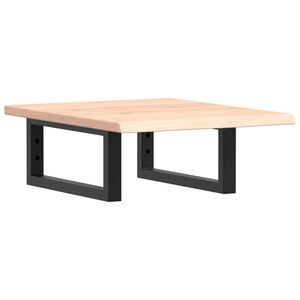 vidaXL badev&aelig;relseshylde st&aring;l og massivt egetr&aelig;