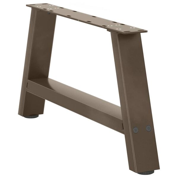 vidaXL sofabordsben A-formet 2 stk. 70 x (30-31) cm st&aring;l