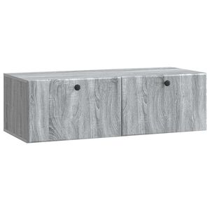vidaXL V&aelig;gh&aelig;ngt TV-skab 98 x 41 x 30 cm Gr&aring; Sonoma Konstrueret tr&aelig;