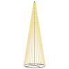 vidaXL LED juletr&aelig; 485 cm 1632 LED'er Varm hvid Jern Sort