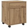 vidaXL rullebord 45x38x54 cm konstrueret tr&aelig; kunsteg