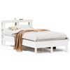vidaXL sengeramme uden madras 90x200 cm massivt fyrretr&aelig; hvid