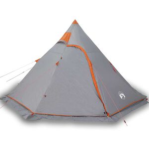 vidaXL 5-personers campingtelt vandt&aelig;t gr&aring;
