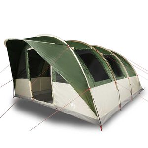 vidaXL 5-personers campingtelt vandt&aelig;t gr&oslash;n