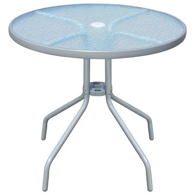 vidaXL cafébord 80 x 71 cm grå stål