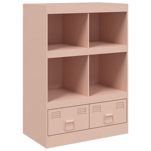 vidaXL skab 67x39x95 cm st&aring;l lyser&oslash;d