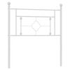 vidaXL udskiftningsgavl 100 cm metal hvid