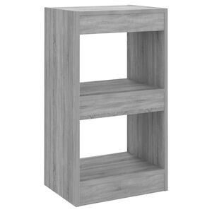 vidaXL bogreol/rumdeler 40x30x72 cm gr&aring; sonoma-eg