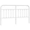 vidaXL udskiftningsgavl 180 cm metal hvid