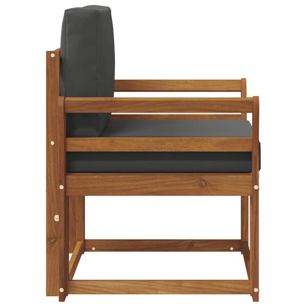 vidaXL Udend&oslash;rs sofa Soli Akacietr&aelig; og polyester Naturfarvet