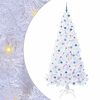 vidaXL Kunstigt juletr&aelig; med 300 LED'er Hvid 240 cm PVC og St&aring;l