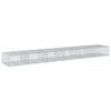 vidaXL gabionkurv med cover 600x100x50 cm galvaniseret jern