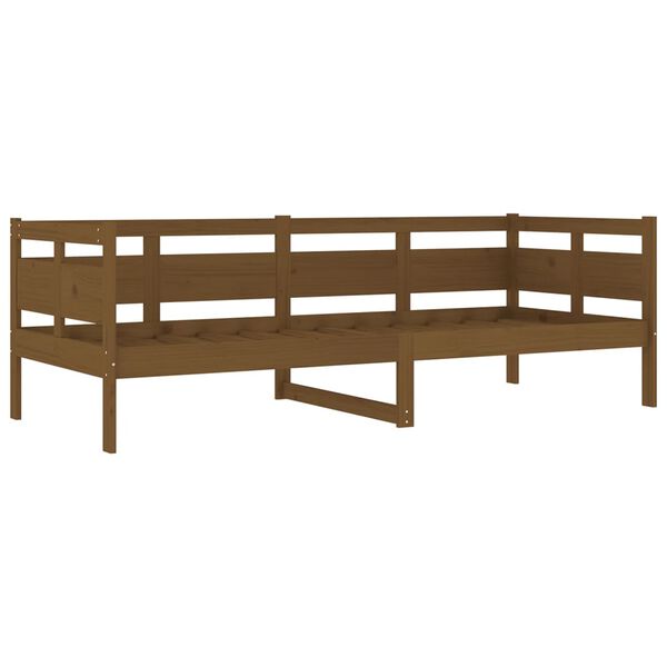 vidaXL daybed 80x200 cm massivt fyrretr&aelig; gyldenbrun