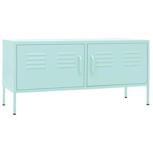 vidaXL tv-skab 105x35x50 cm st&aring;l Mintgr&oslash;n