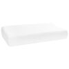 vidaXL Sovepude Ensfarvet Hvid 60 x 37 x 12,5 cm Memory Skum